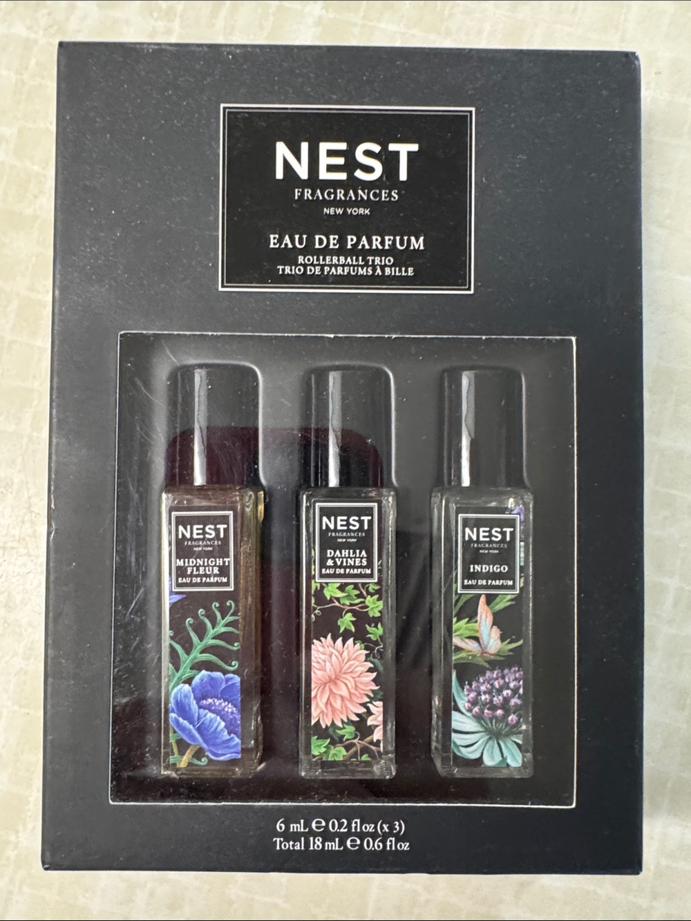 NEST Fragrances Rollerball Trio — Black, White